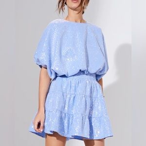 Luminary 2.7 August Powder Blue Sequin Set NWT